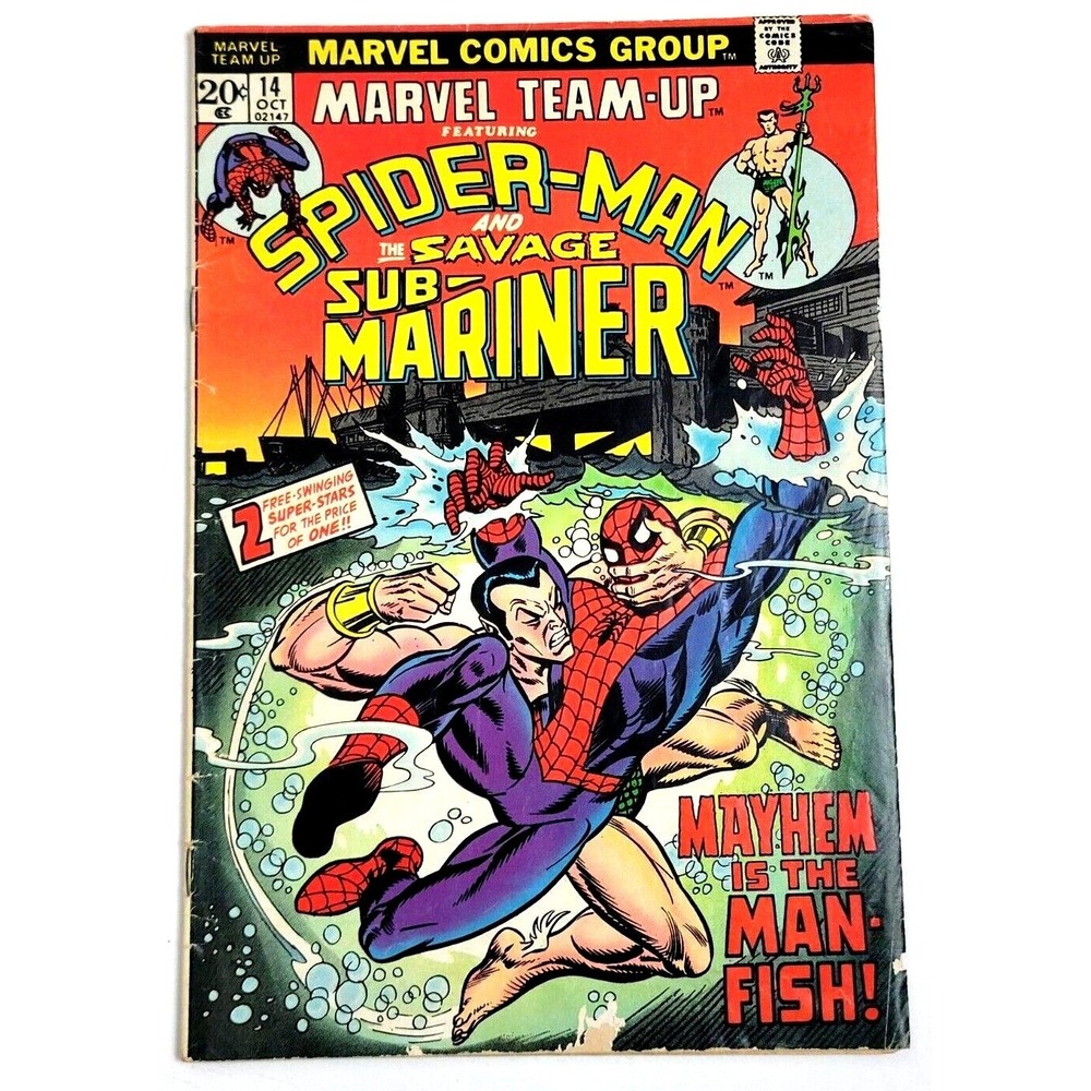 MARVEL‎ TEAM-UP # 14 - (1973) SPIDER-MAN & SUB-MARINER APPEARANCE